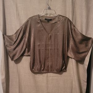 Marc New York by Andrew Marc metallic Blouse Size S